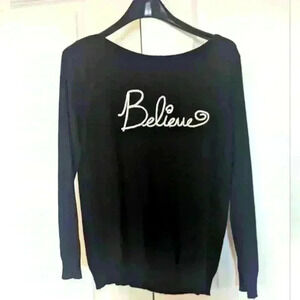 Rain &  Rose Black Sweater - size small